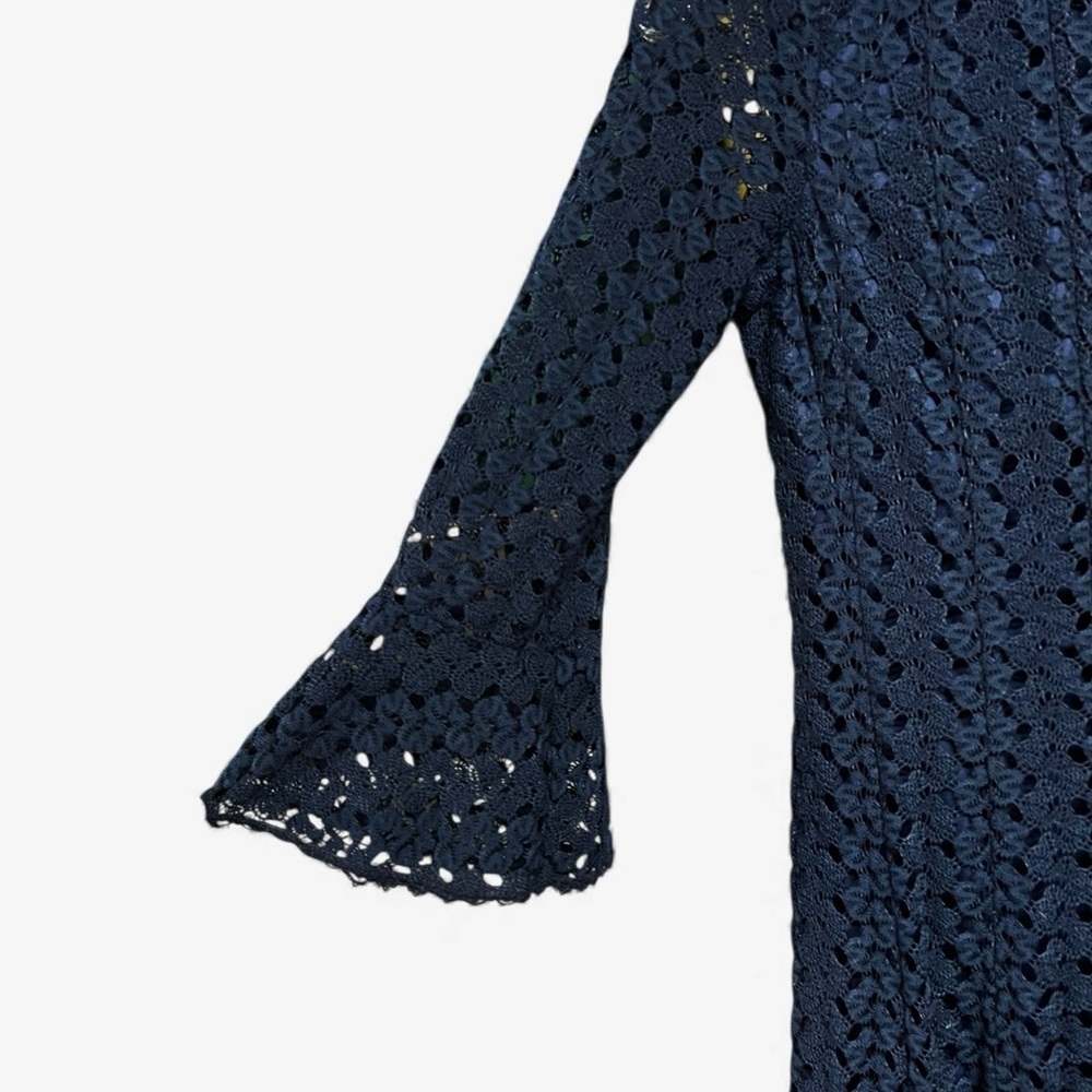 🌻Rabbit Rabbit Rabbit (Roller Rabbit) Navy Lace Fit & Flare Dress | Size 4 - Picture 4 of 7